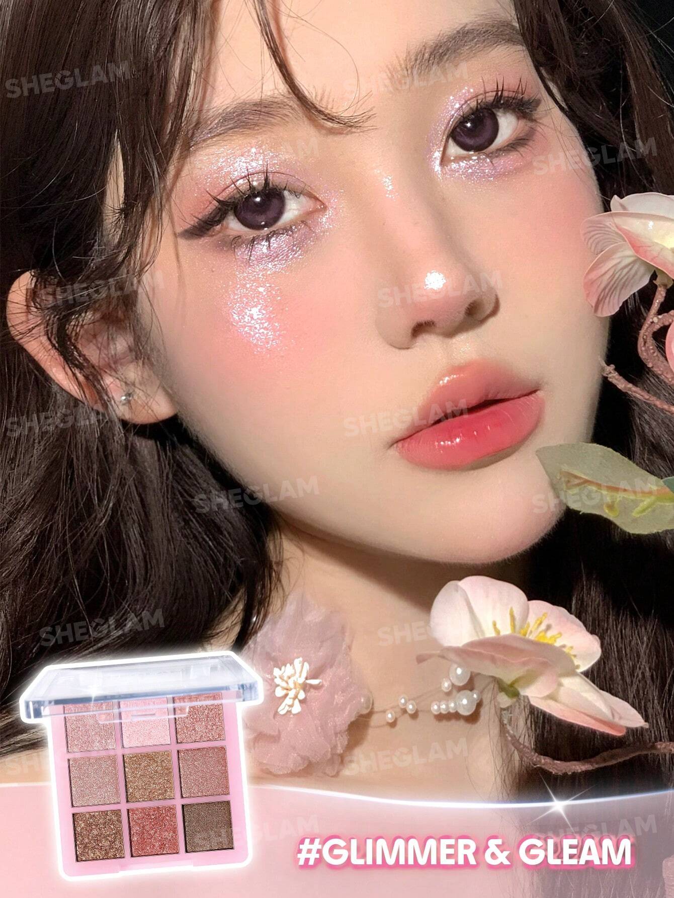 Paleta de sombras - Glimmer & Gleam 9-Pan Eyeshadow Palette