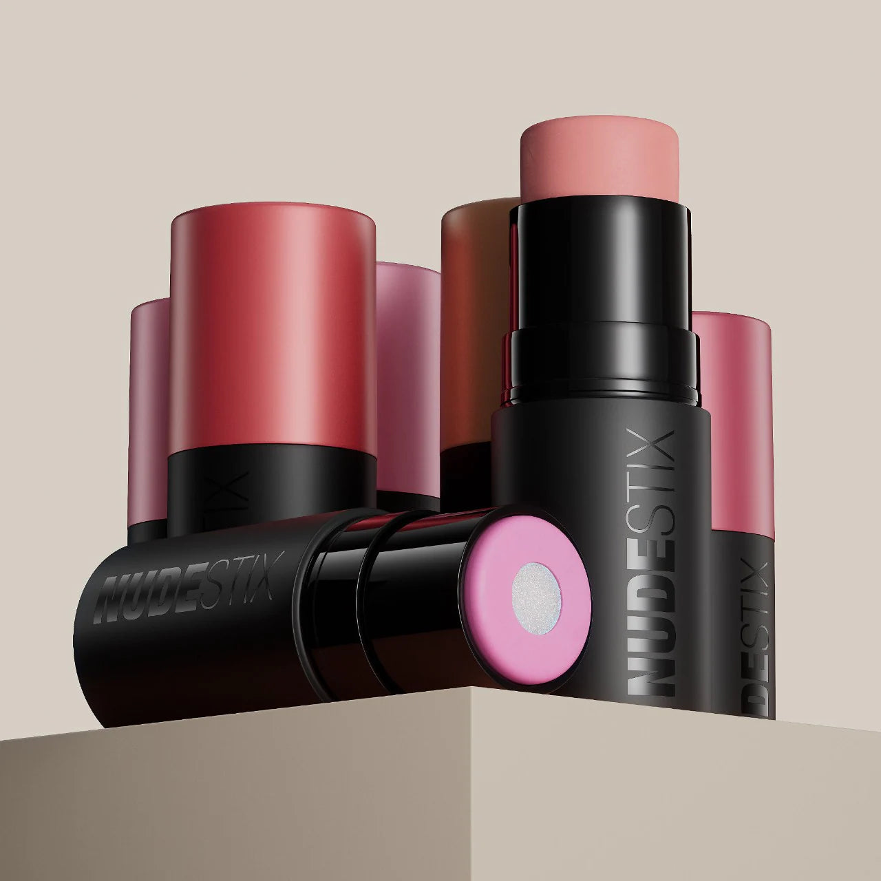Rubor en barra - Nudies Matte + Glow Core All Over Face Plumping Peptide Blush