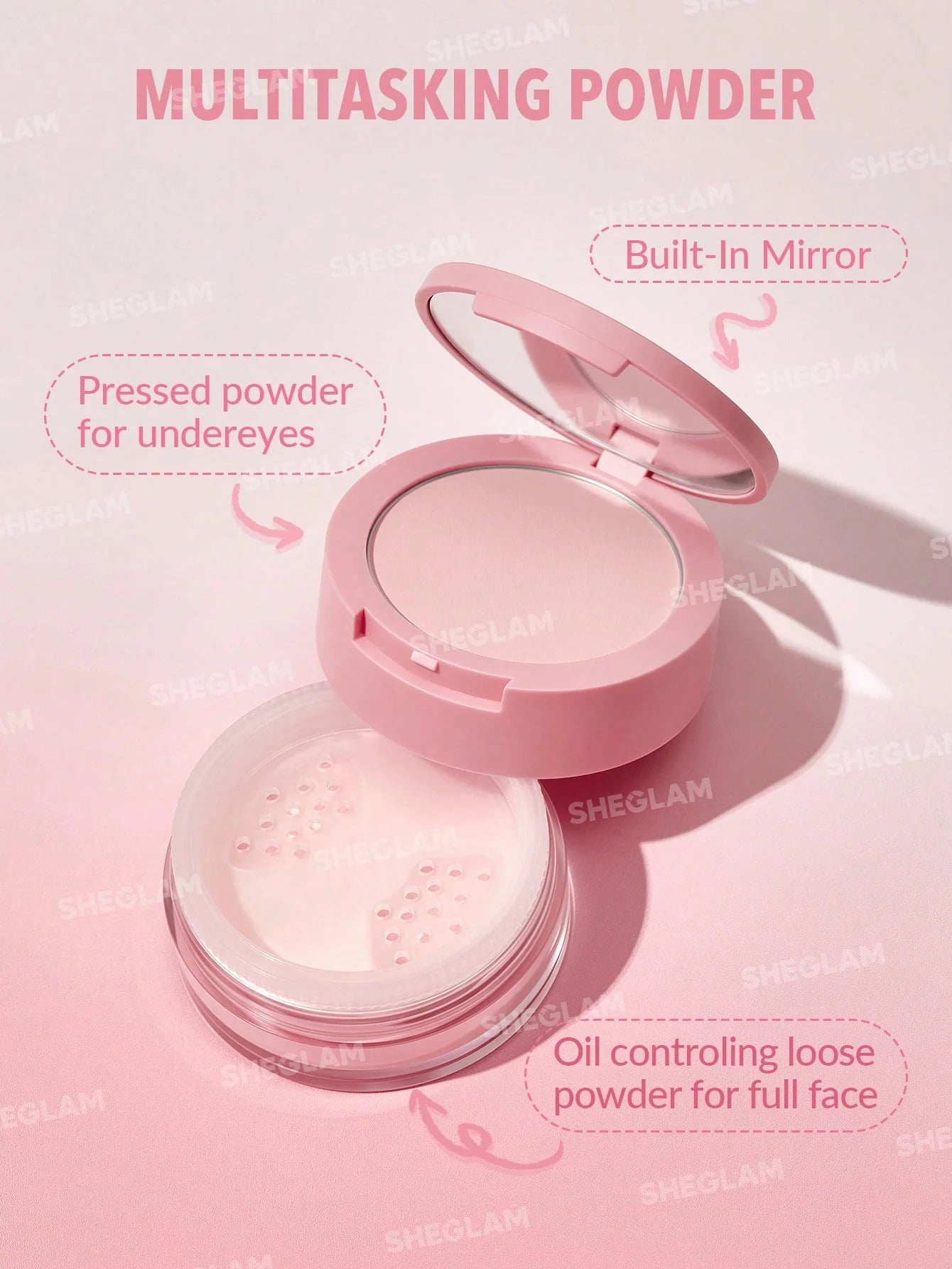 Polvo INSTA-READY FACE & UNDER EYE SETTING POWDER DUO - SHEGLAM