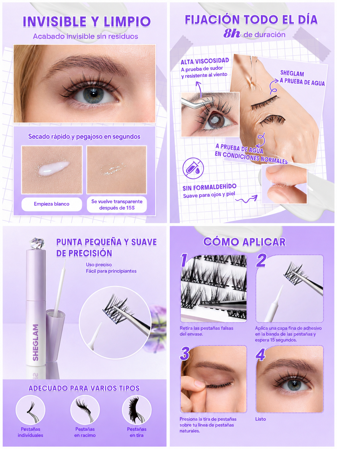 Pegante de Pestañas - Longwear Invisible Hold Eyelash Glue