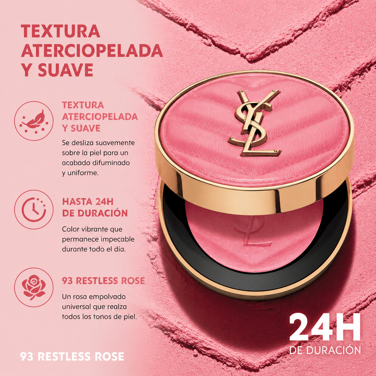 Rubor compacto - Make Me Blush 24H Buildable Powder Blush