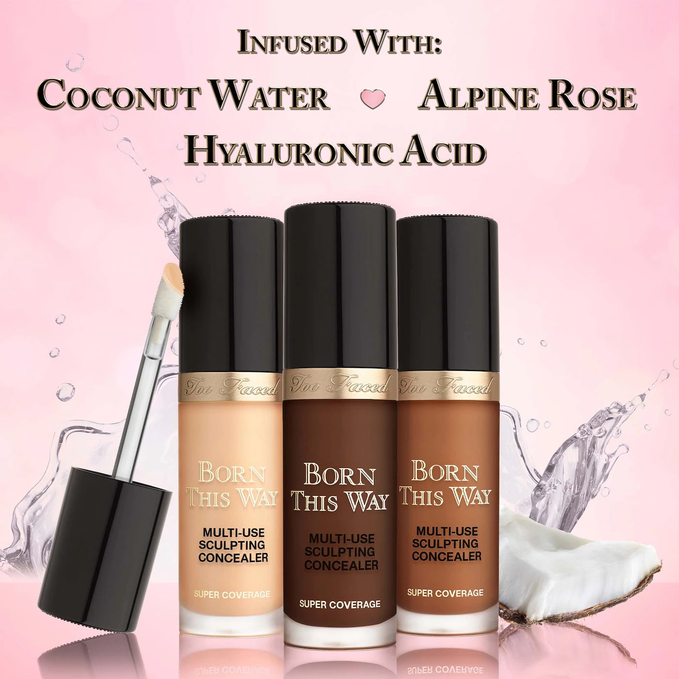 Corrector multiusos de cobertura superior Born This Way - Too Faced