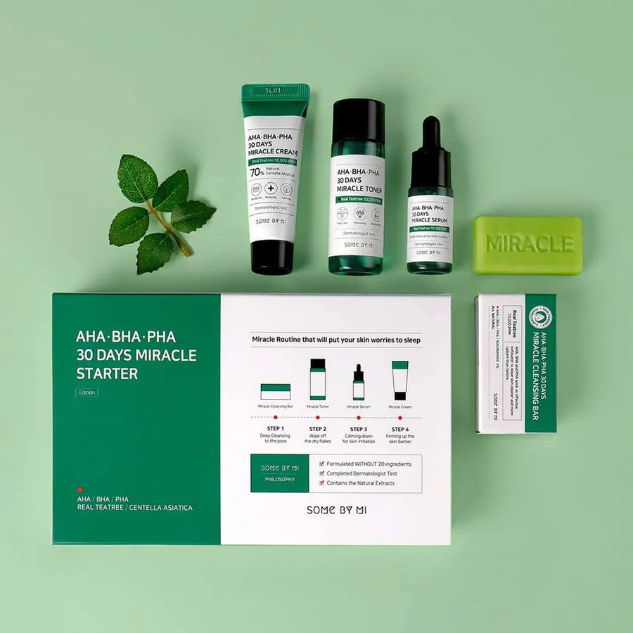 Kit cuidado facial AHA, BHA, PHA 30 Days Miracle Starter Limited Set - SOME BY MI