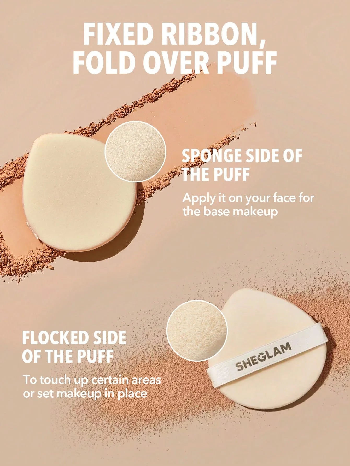 Base de maquillaje en polvo SKIN-FOCUS HIGH COVERAGE POWDER FOUNDATION - SHEGLAM