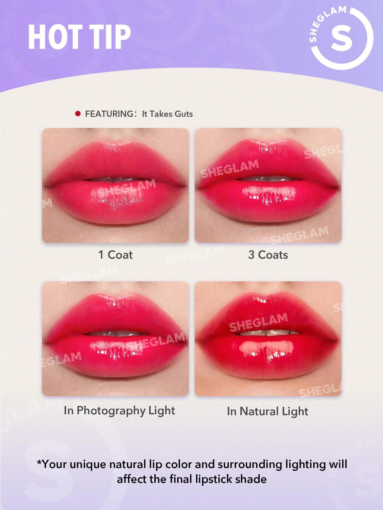 Labial Mirror Kiss High-Shine Lipstick - SHEGLAM