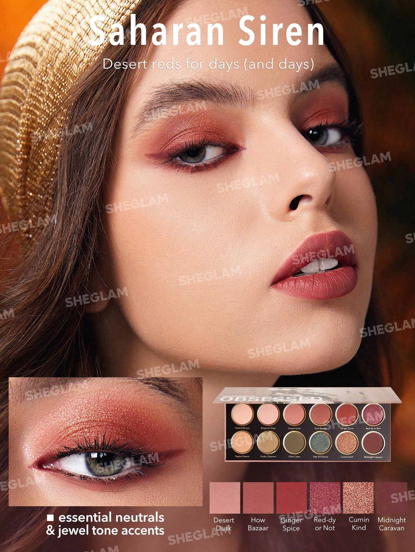 Paleta de sombras Marrakesh Obsessed Palette - SHEGLAM