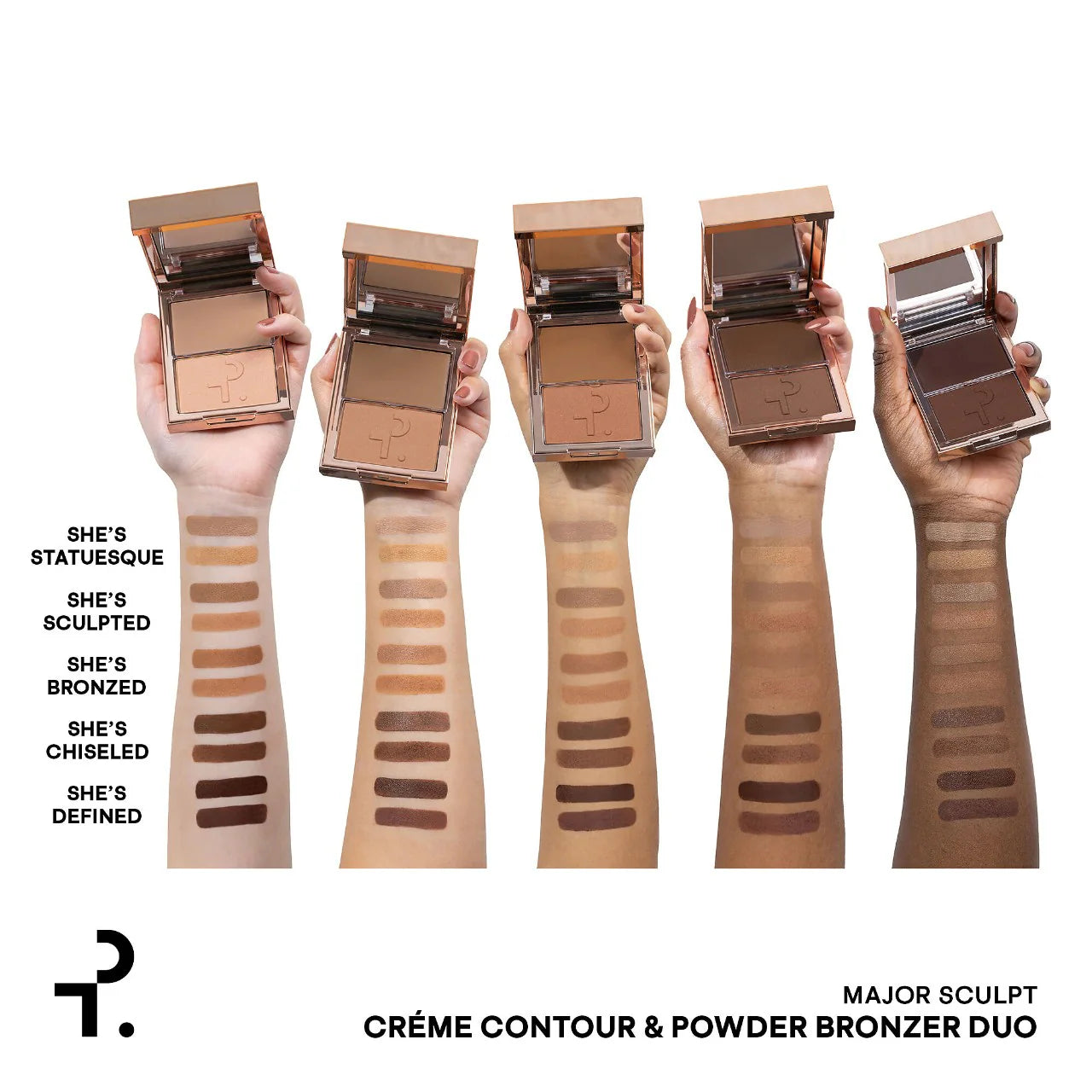 Contornos Major Sculpt Crème Contour & Powder Bronzer Duo - PATRICK TA