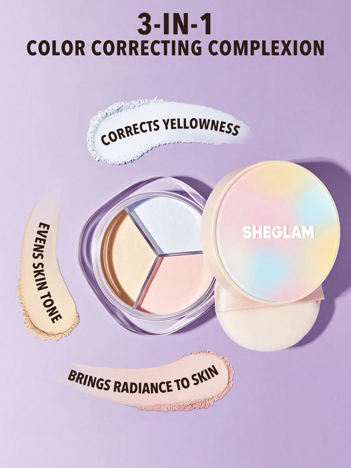 Polvo suelto Radiance Ring 3-In-1 Correcting Setting Powder - SHEGLAM