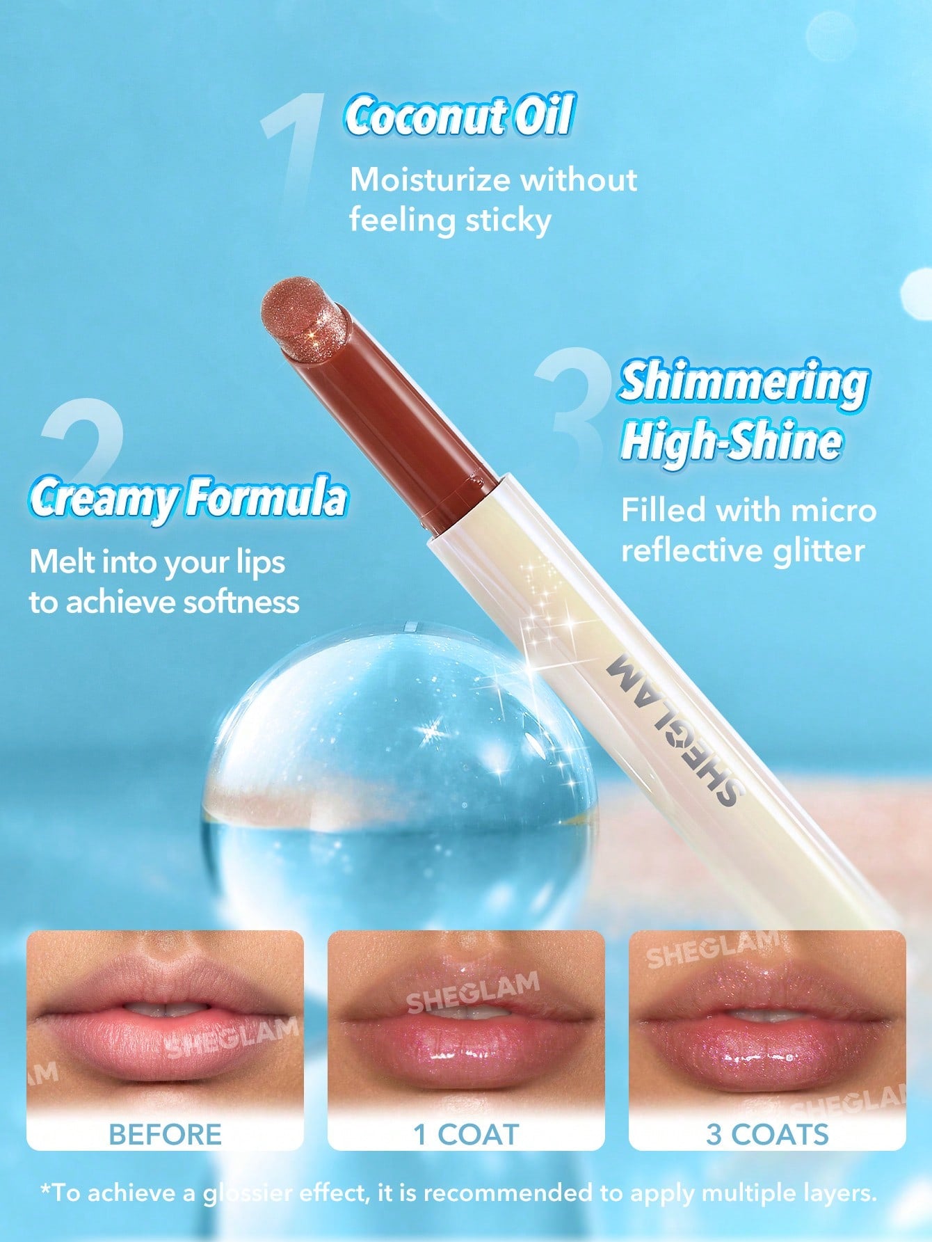 Labial Pout-Perfect Shimmer Lip Plumper - SHEGLAM