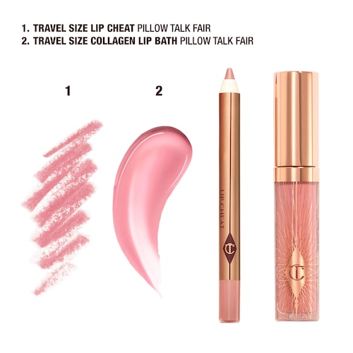 Kit delineador y brillo de labios - Mini Pillow Talk Glossy Lip Duos