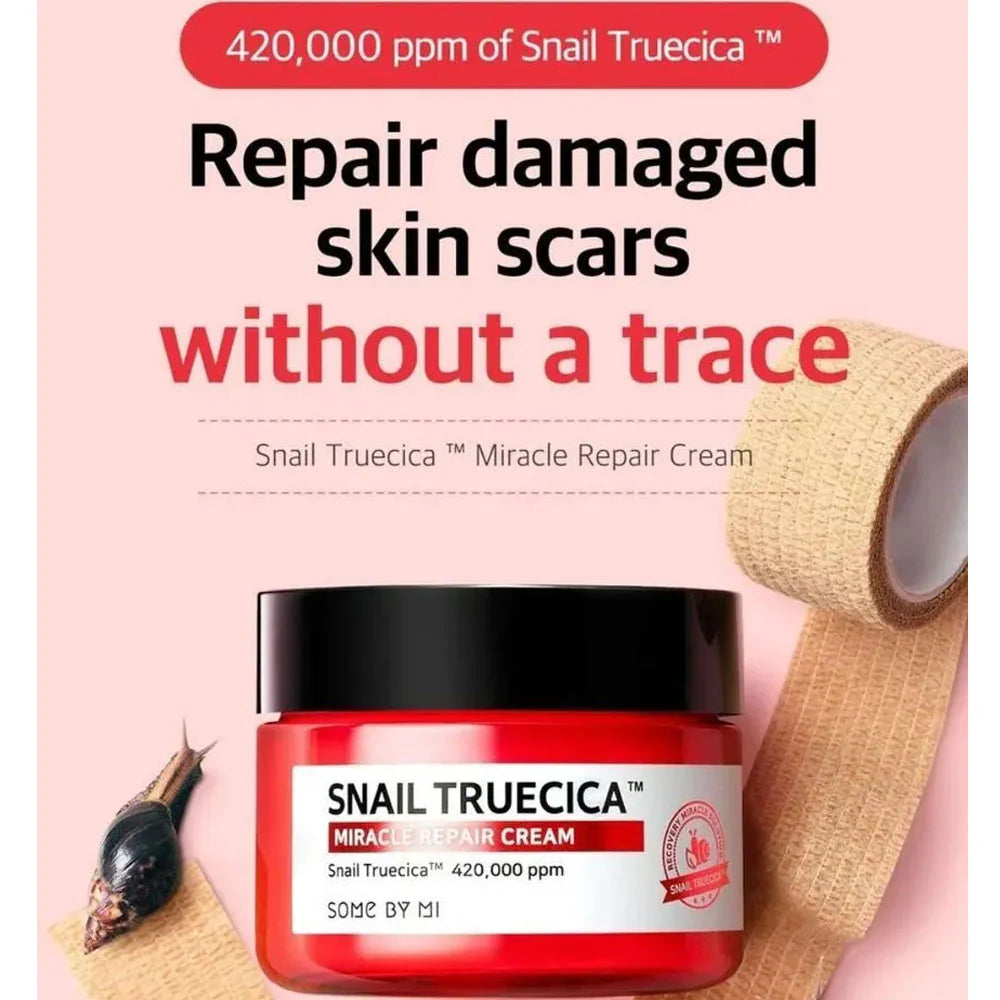 Crema hidratante Snail Truecica Miracle Repair Cream - SOME BY MI